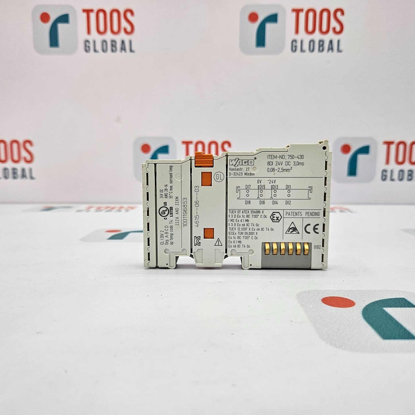 WAGO 750-430 INPUT OUTPUT MODULE 24VDC LOT OF 3