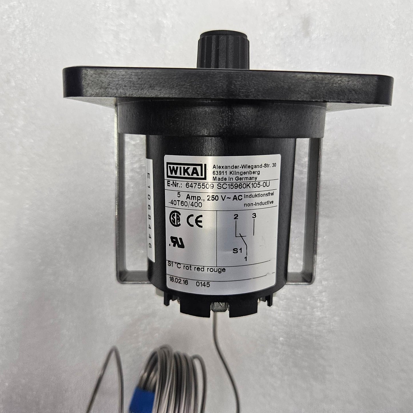Wika 6475509 SC15960K105-0U Thermostat 100-400°c New
