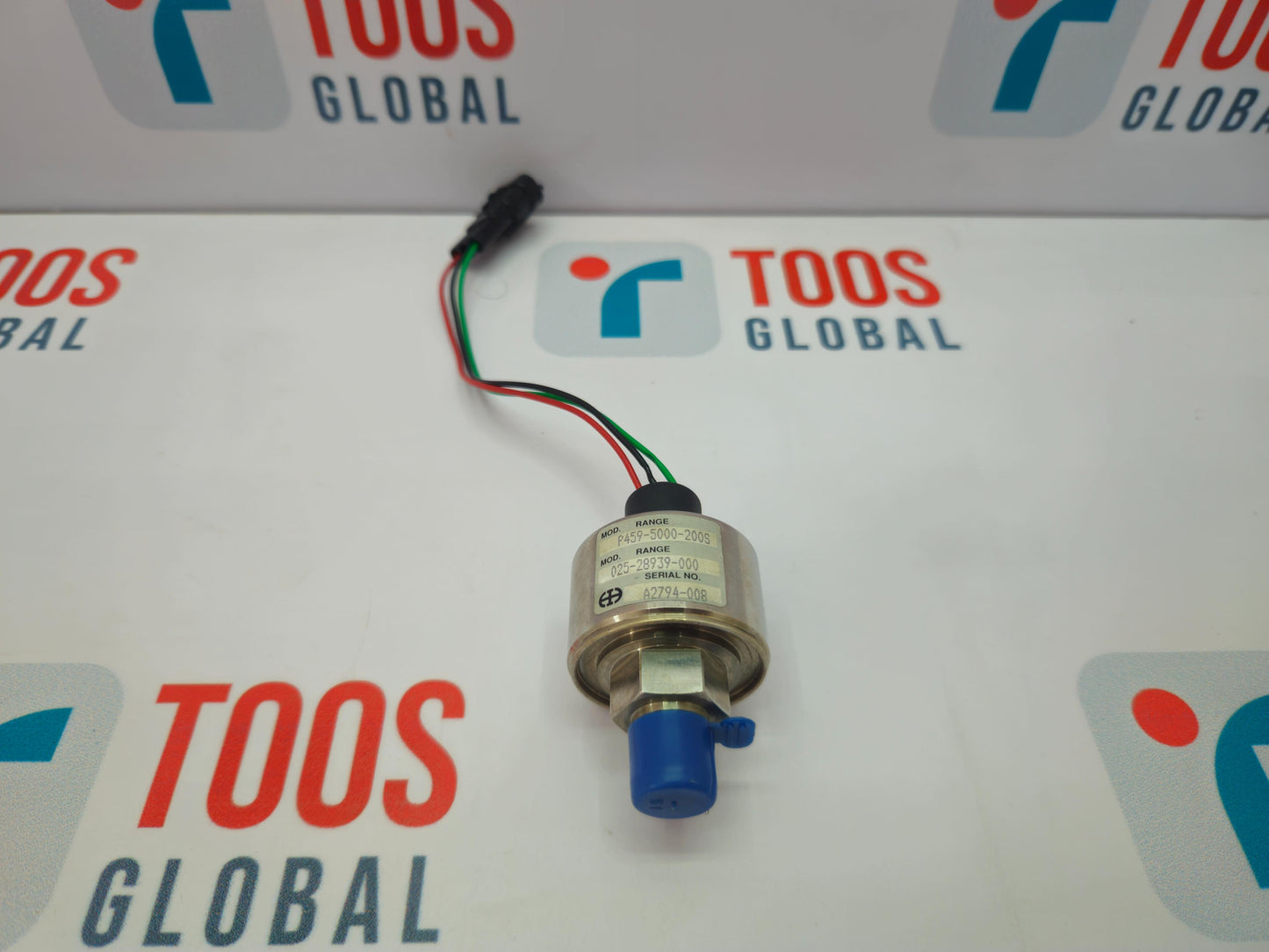YORK INTERNATIONAL 325-25927-600 OIL PRESSURE TRANSDUCER KIT Mechanical component with wires on a TOOS GLOBAL branded background