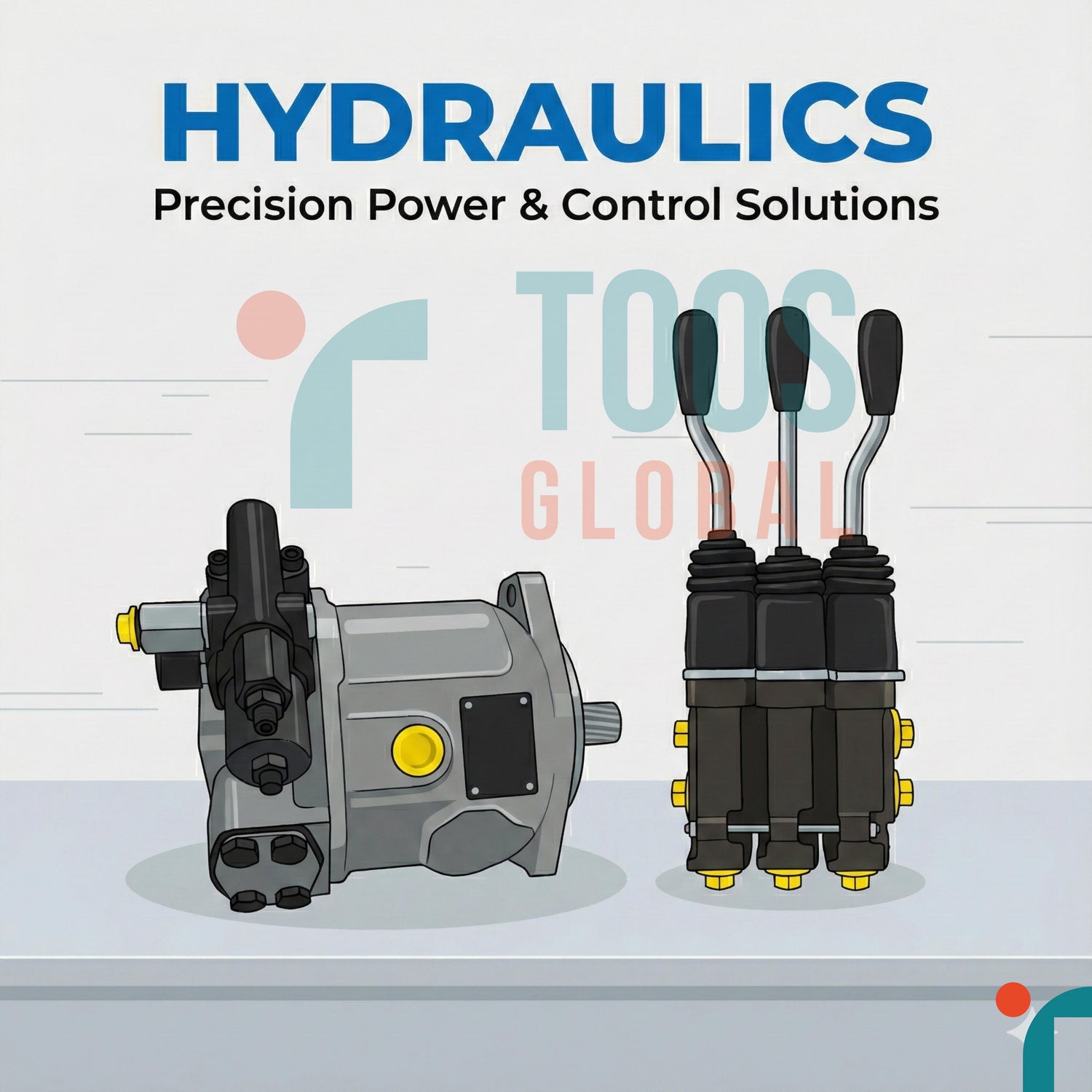 Hydraulic pump and valves
