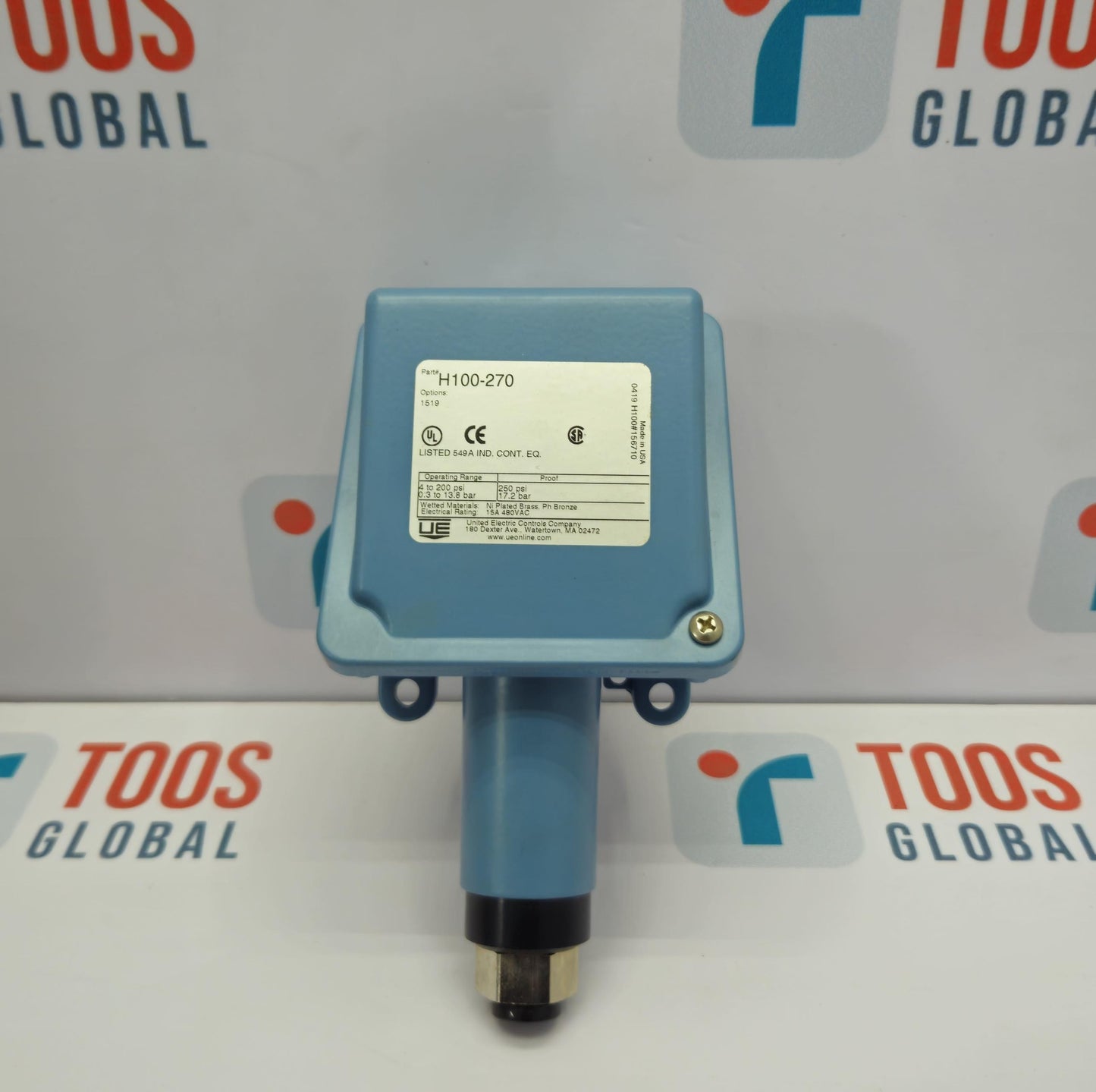 UNITED ELECTRIC H100-270 DIFFERENTIAL PRESSURE SWITCH NEW