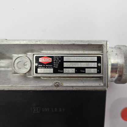 NORGREN HERION 0821060 ELECTRO MECHANICAL PRESSURE SWITCH 10...160BAR 250V 6A