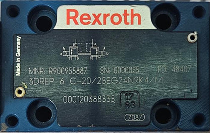 REXROTH R900955887 PRESSURE REDUCING SOLENOID VALVE 3DREP 6 C-20/25EG24N9K4/M