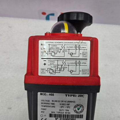 J+J J3C H55 ELECTRIC ACTUATOR WITH VALVE NEW