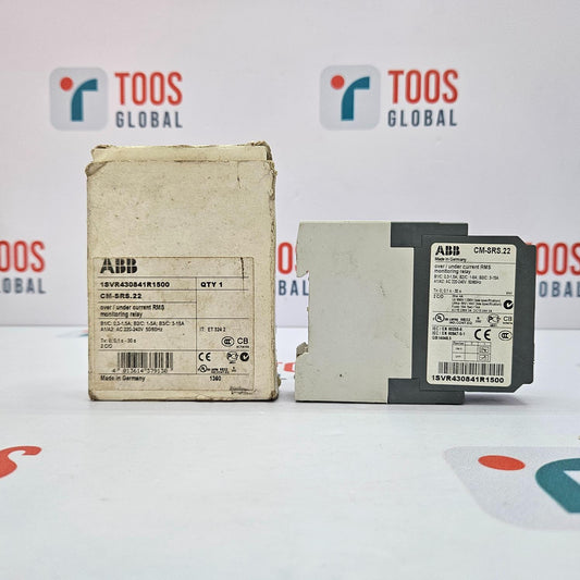 Two ABB components on a white background with 'TOOS GLOBAL' branding.
