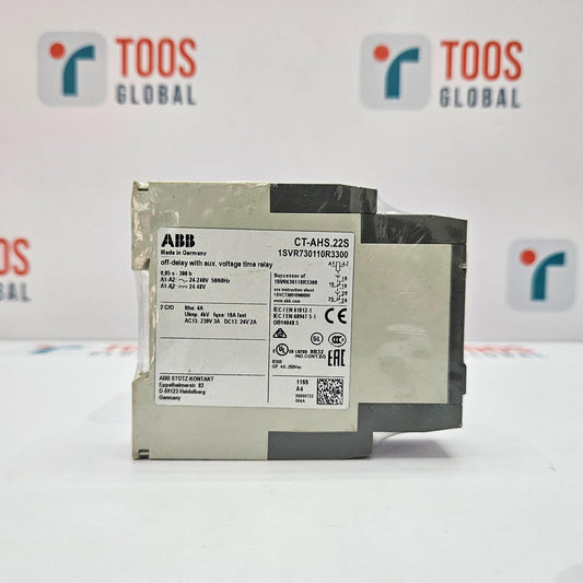 ABB electronic component with TOOS GLOBAL branding in the background