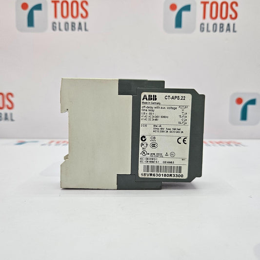 ABB CT-APS.22 relay on a white background with 'TOOS GLOBAL' branding.