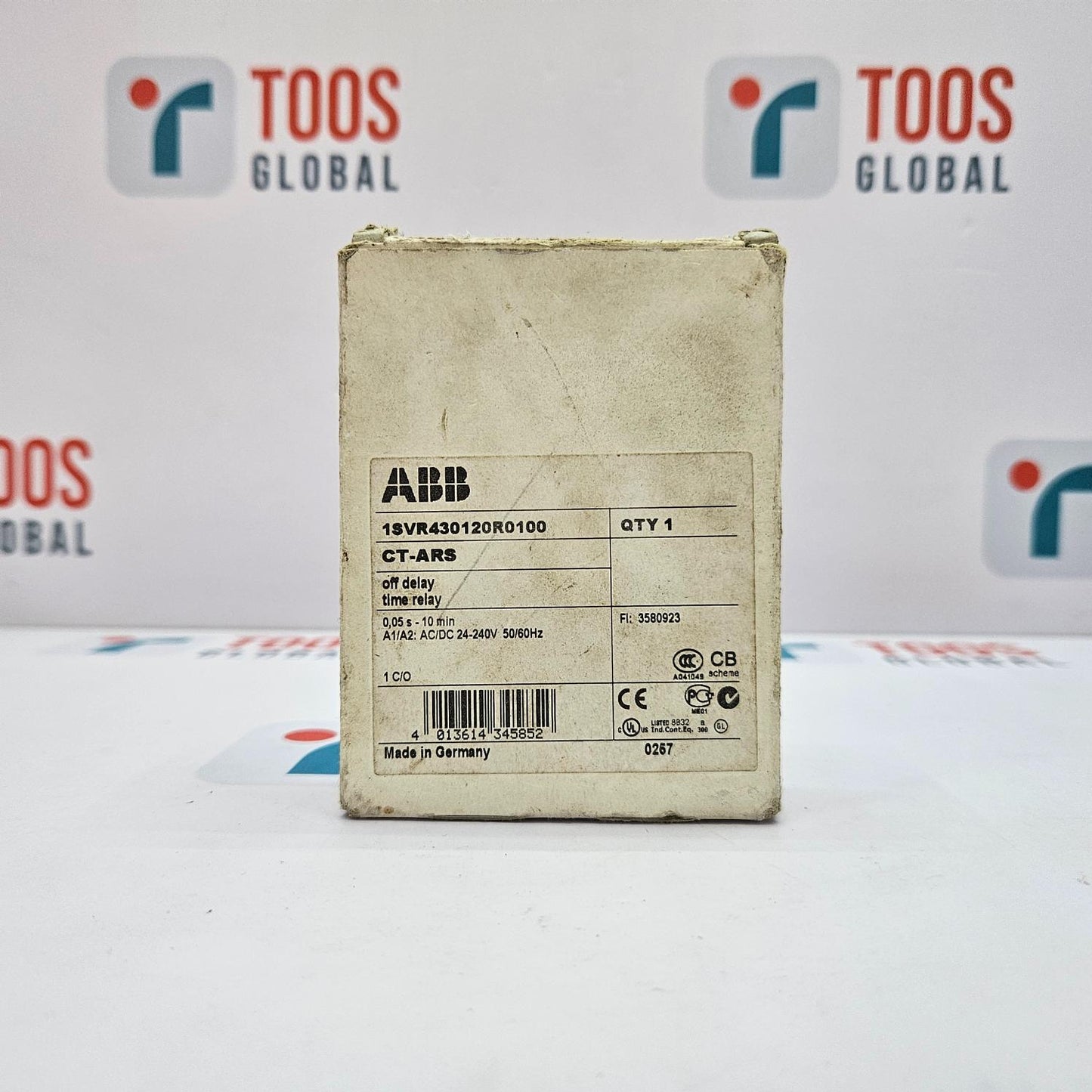 ABB CT-ARS OFF DELAY TIME RELAY 1SVR430120R0100