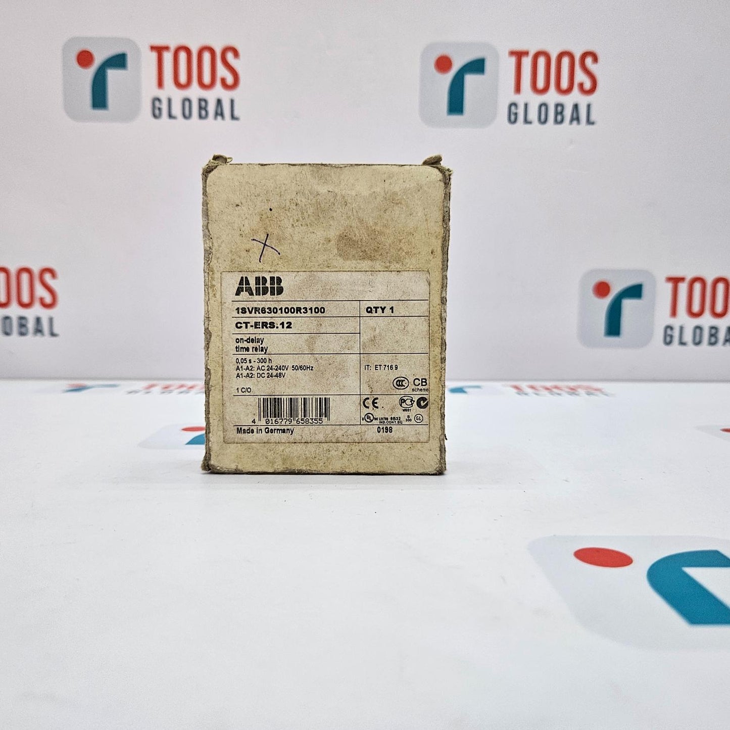 ABB CT-ERS.12 ON-DELAY TIME RELAY 1SVR630100R3100