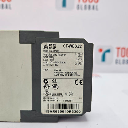 ABB CT-WBS.22 IMPULSE AND FLASHER TIME RELAY 1SVR630040R3300