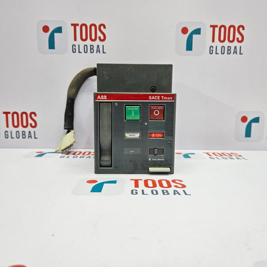 ABB SACE TMAX BB21055658 MOLDED CASE CIRCUIT BREAKER 220-250V Electrical panel with labels on a branded background