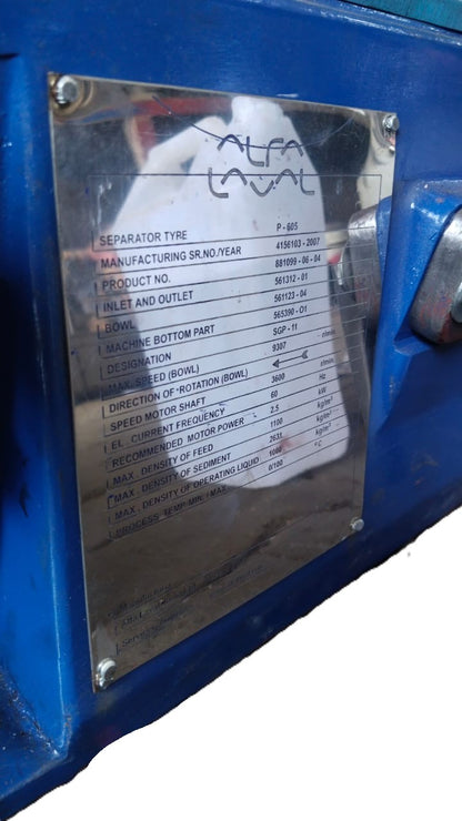 ALFA LAVAL P605 PLATE