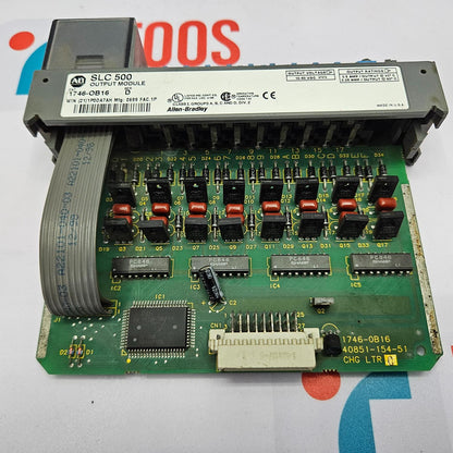 ALLEN-BRADLEY - 1746-OB16 SLC500 SER. D OUTPUT MODULE
