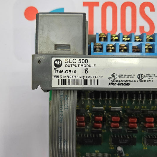 ALLEN-BRADLEY - 1746-OB16 SLC500 SER. D OUTPUT MODULE