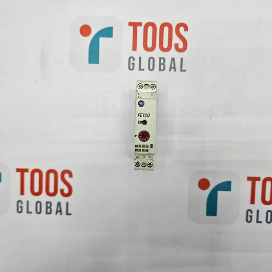 An Allen-Bradley 700-FEY2QU23 SER B FEY2Q module displayed against a background with the TOOS GLOBAL logo.