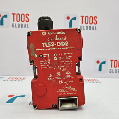 ALLEN-BRADLEY TLS2-GD2 GUARDMASTER SAFETY INTERLOCK SWITCH  with 'TOOS Global' branding in the background
