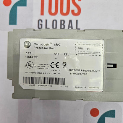 ALLEN BRADLEY 1764-LRP SER C REV F MICROLOGIX 1500 PROCESSOR UNIT