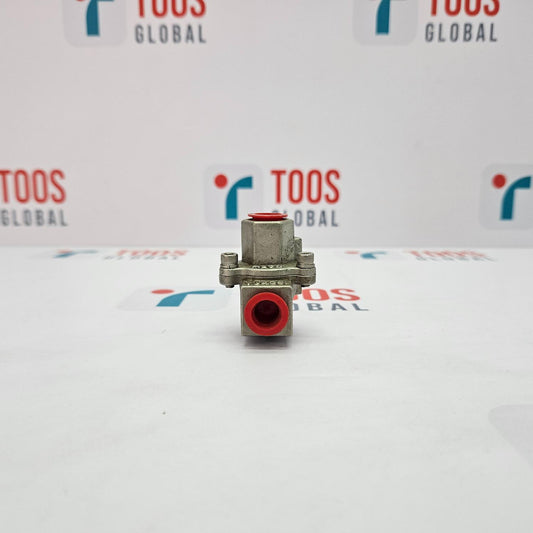 Small mechanical component on a white background with logos.