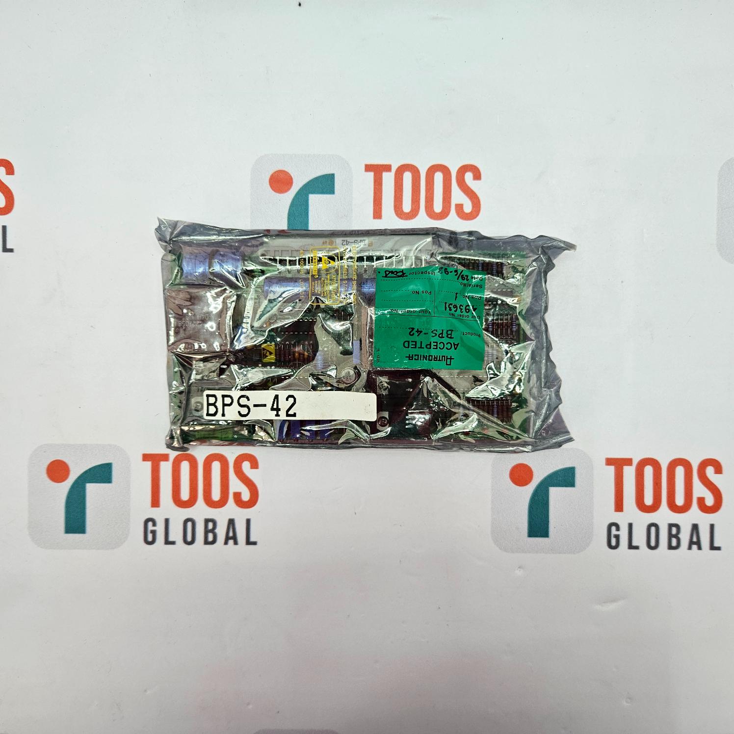 AUTRONICA BPS-42 PCB CARD Packaged item with 'TOOS' branding on a white background