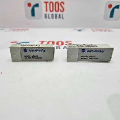 Two Allen-Bradley memory modules on a white background with 'TOOS GLOBAL' branding.