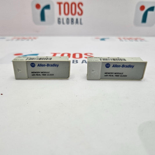 Two Allen-Bradley memory modules on a white background with 'TOOS GLOBAL' branding.