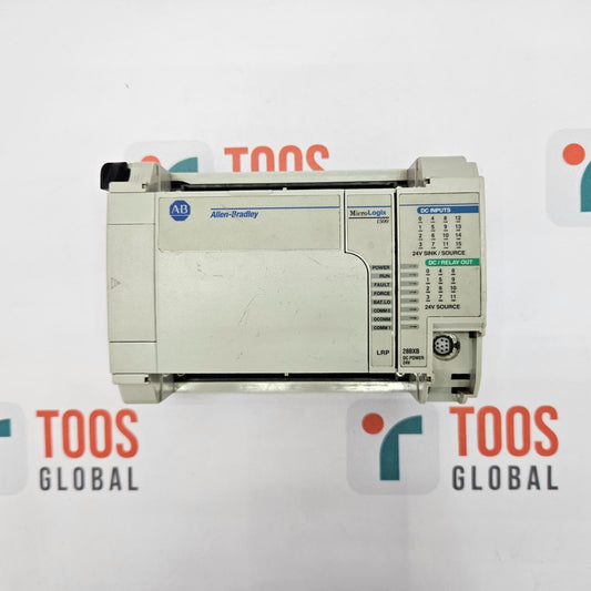 Control panel with Allen-Bradley logo on a TOOS Global branded background