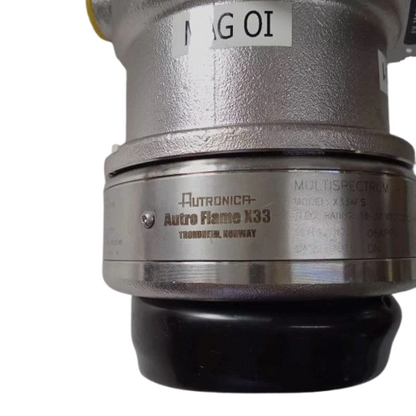 Close-up of a Autronica X33AFS4M19E1 with 'Autronica' branding on a white background