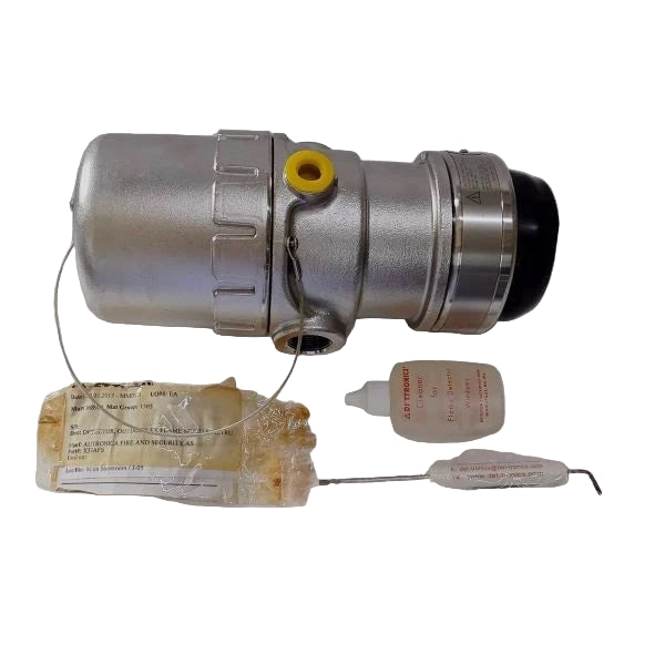 Autronica X33AFS4M19E1 with tools and lubricant on a white background