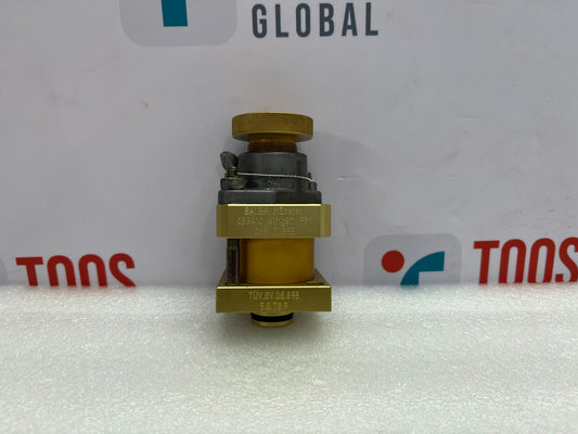 Gold valve on a white background with 'TNOS' branding.