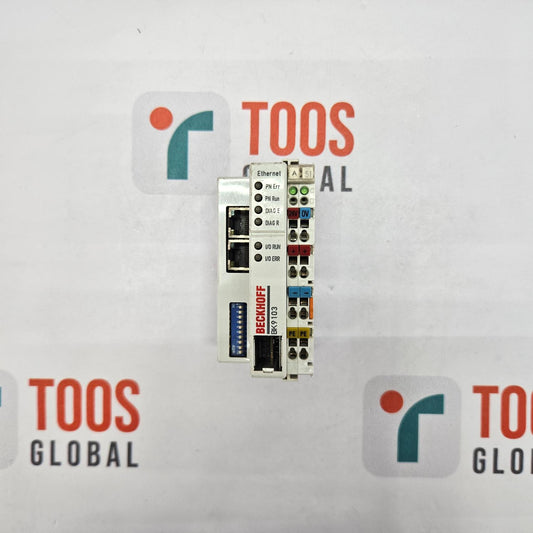 Control panel with various connectors on a TOOS Global branded background