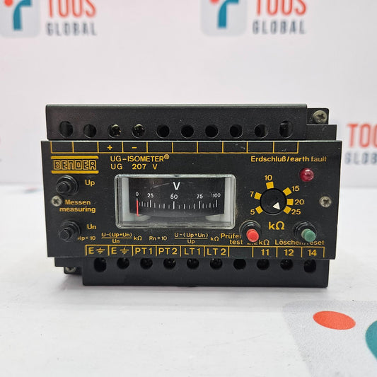 BENDER UG207V UG-ISOMETER EARTH FAULT MONITOR