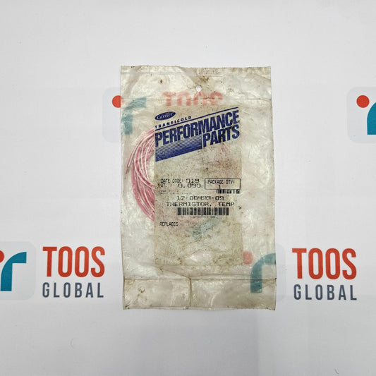 Vintage performance parts package with TOOS Global branding on a gray background