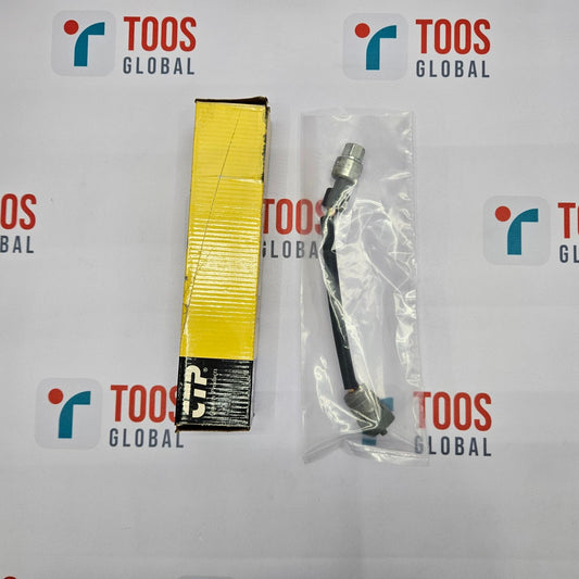 CATERPILLAR 1638516 PRESSURE SENSOR 163-8516 GP-FITS Caterpillar pressure sensor packaging and the sensor itself displayed on a surface with the brand logo 'TOOS GLOBAL' visible in the background.