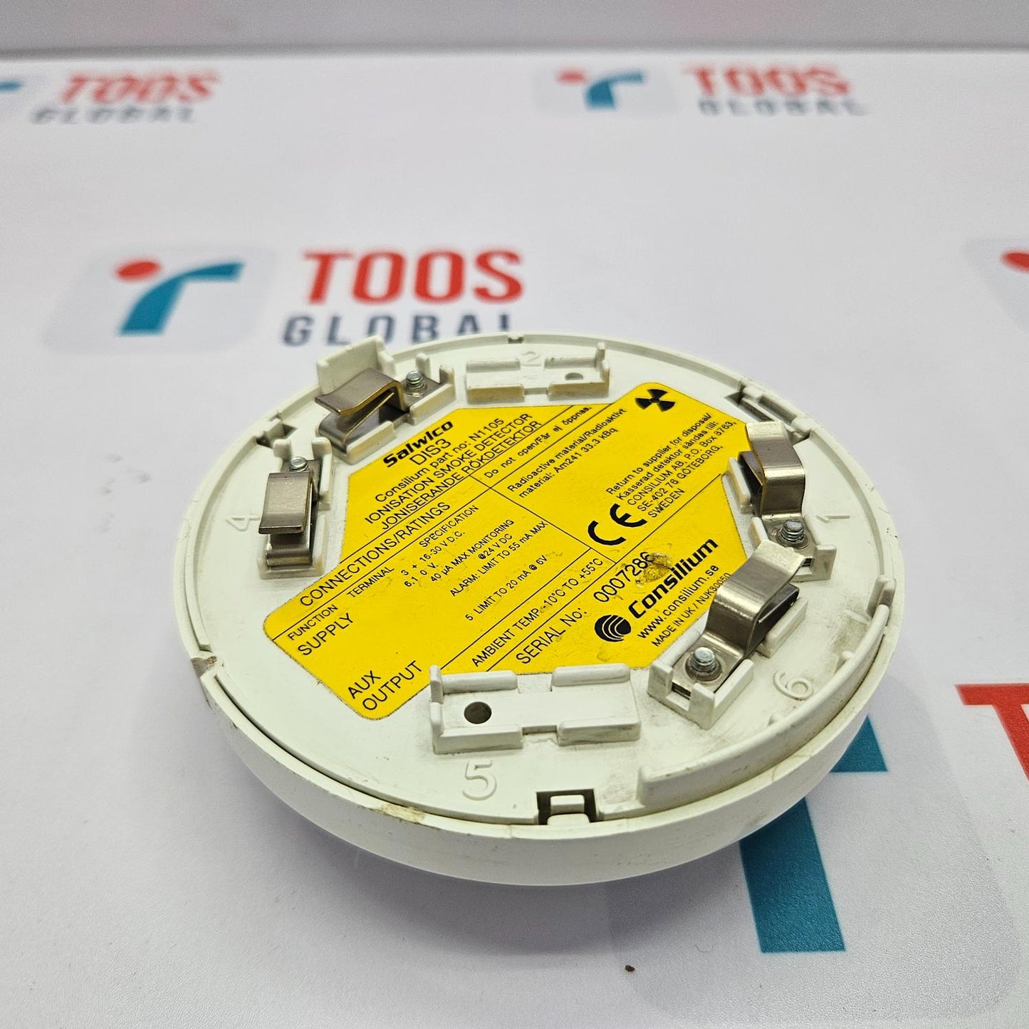 CONSILIUM SALWICO DIS3 IONISATION SMOKE DETECTOR PART NO N1105 WITHOUT BASE