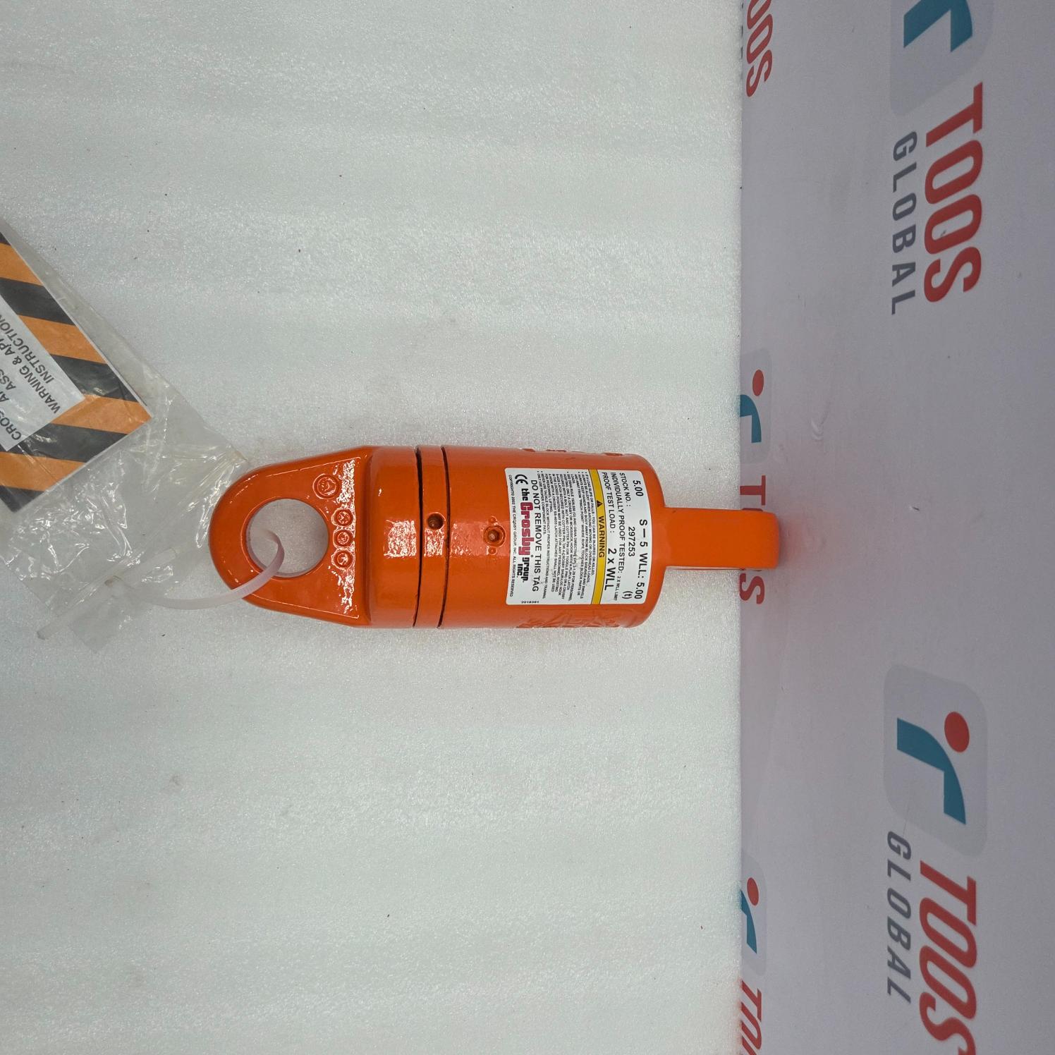 CROSBY SWIVEL 5-S-5 5.TON PAT NO-4669907 TACKLE BLOCK AND SHEAVE ASSEMBLY