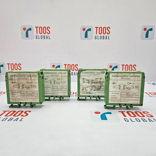 Four green electronic modules with technical drawings on a white background with 'TOOS GLOBAL' branding.
