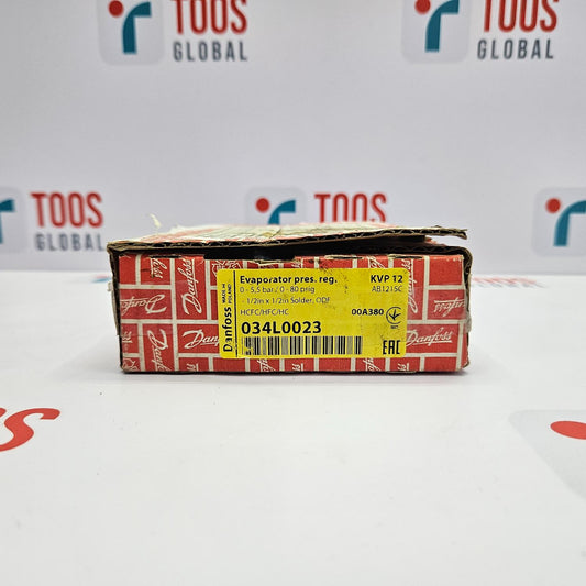 Danfoss evaporator part in packaging with visible branding on a white background