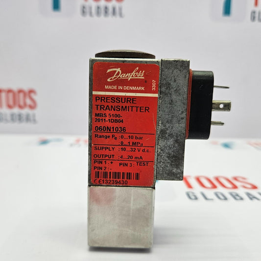 DANFOSS MBS5100 PRESSURE TRANSMITTER 060N1036 0...10 BAR