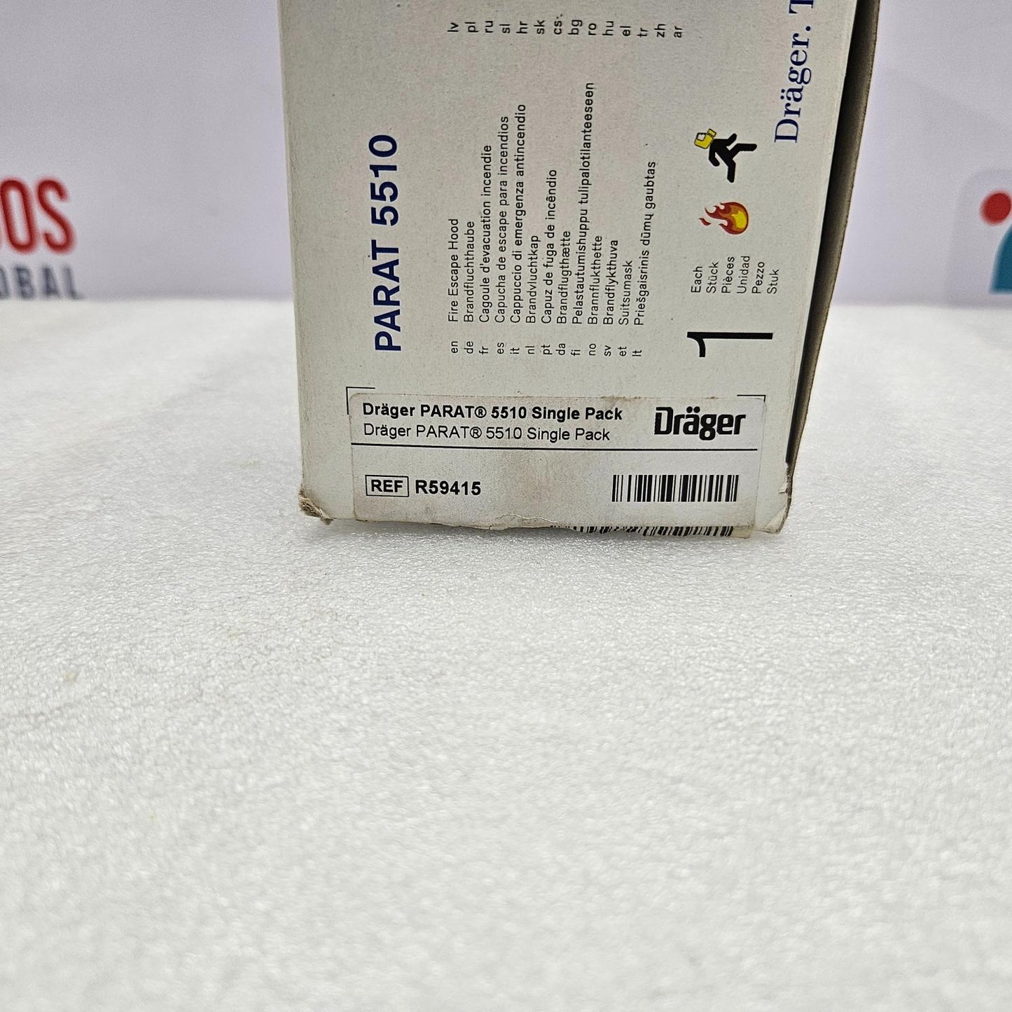 DRAGER PARAT 5510 SINGLE PACK FIRE ESCAPE HOOD KIT R59415