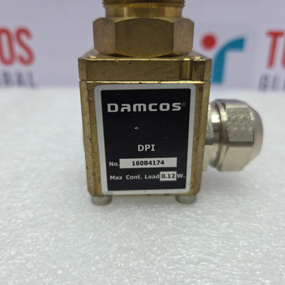 Damcos 160B4174 Position Indicator DPI-C-68 Brass valve with Damcos label on a white background
