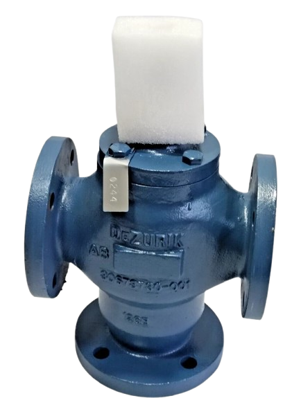 DeZURIK VALVE 30673730-001 2-1/2" Flanged 3-Way Mixing Valve 126B AB Valve