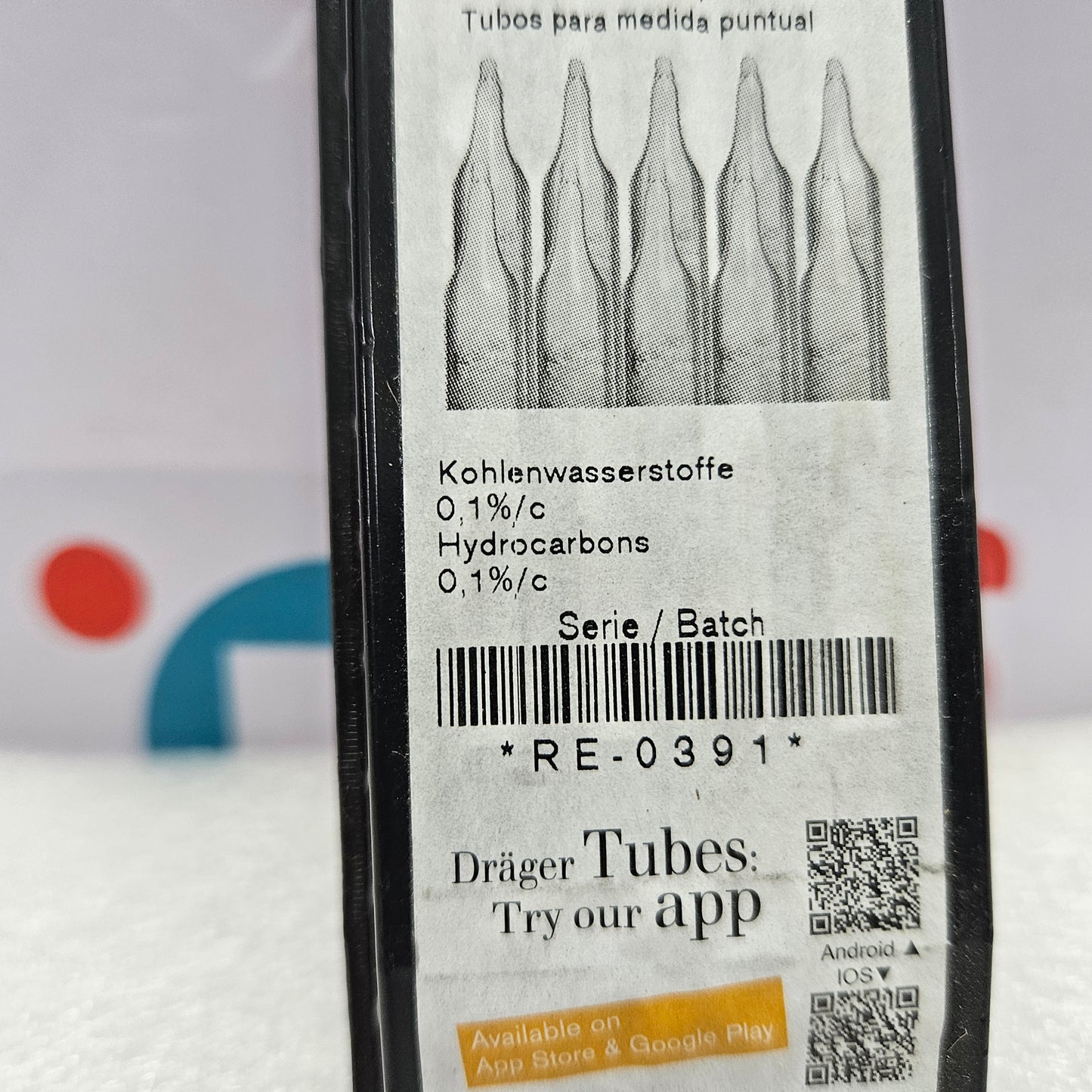 Drager 8103571 Hydro Carbon 0.1/C Gas Detection Tube