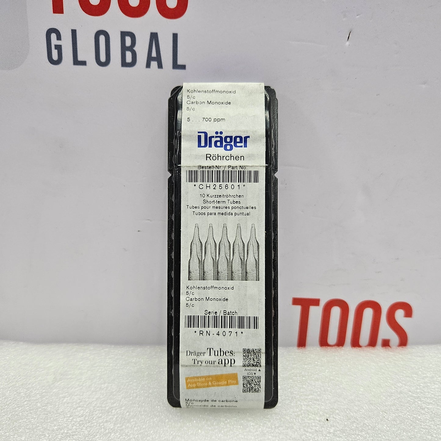 Drager CH25601 Carbon monoxide 5/c Tube