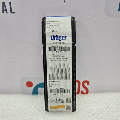 Drager CH31701 Sulphur Dioxide 1a Gas Detection Tube 1 To 25 ppm