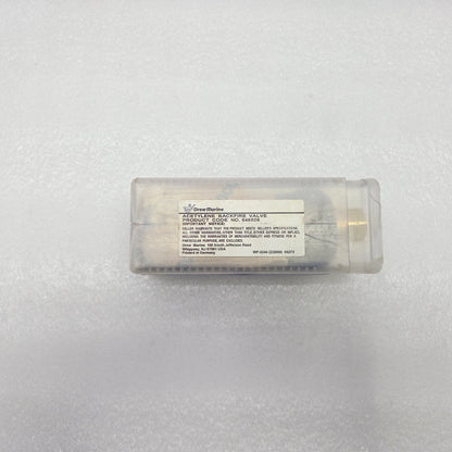 Drew Marine PCN 548026 Backfire Valve Acetylene