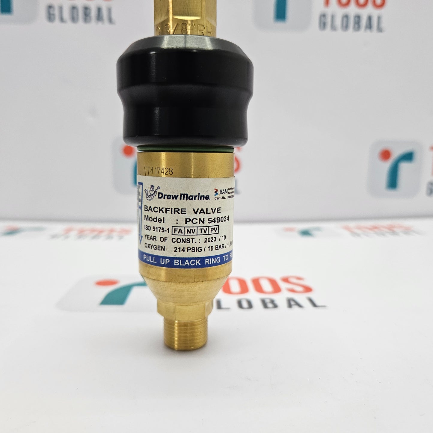Drew Marine PCN 549024 Backfire Valve New on a white background