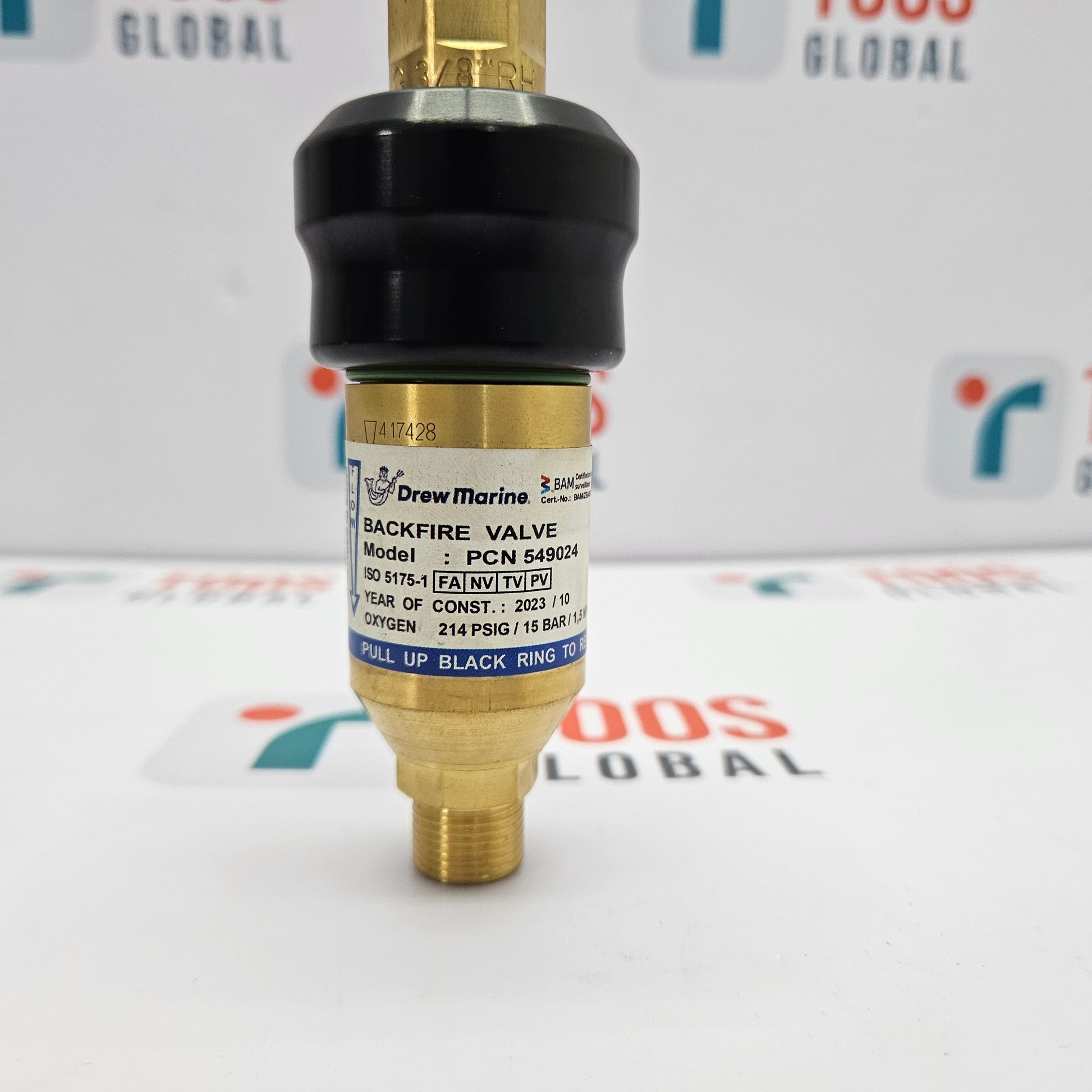 Drew Marine PCN 549024 Backfire Valve New on a white background