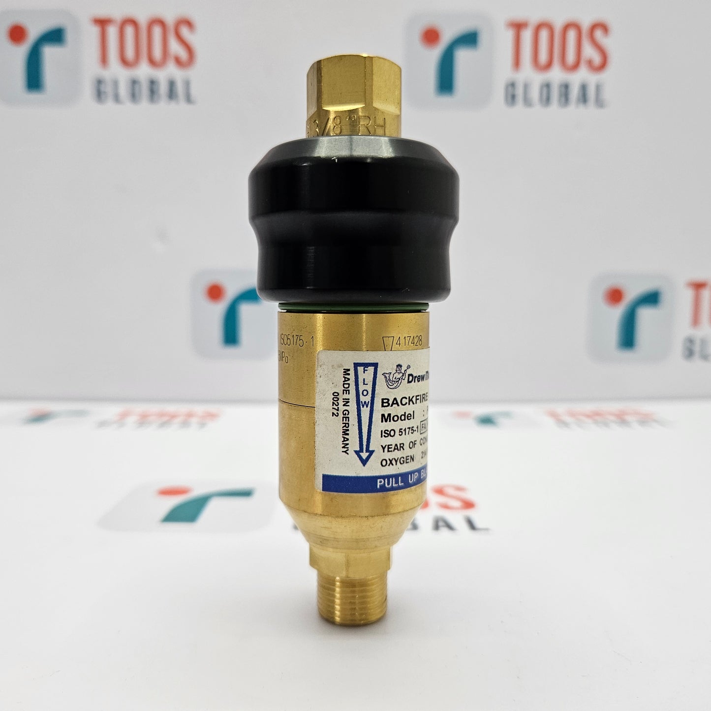 Drew Marine PCN 549024 Backfire Valve New on a white background with 'TOOS GLOBAL' branding.