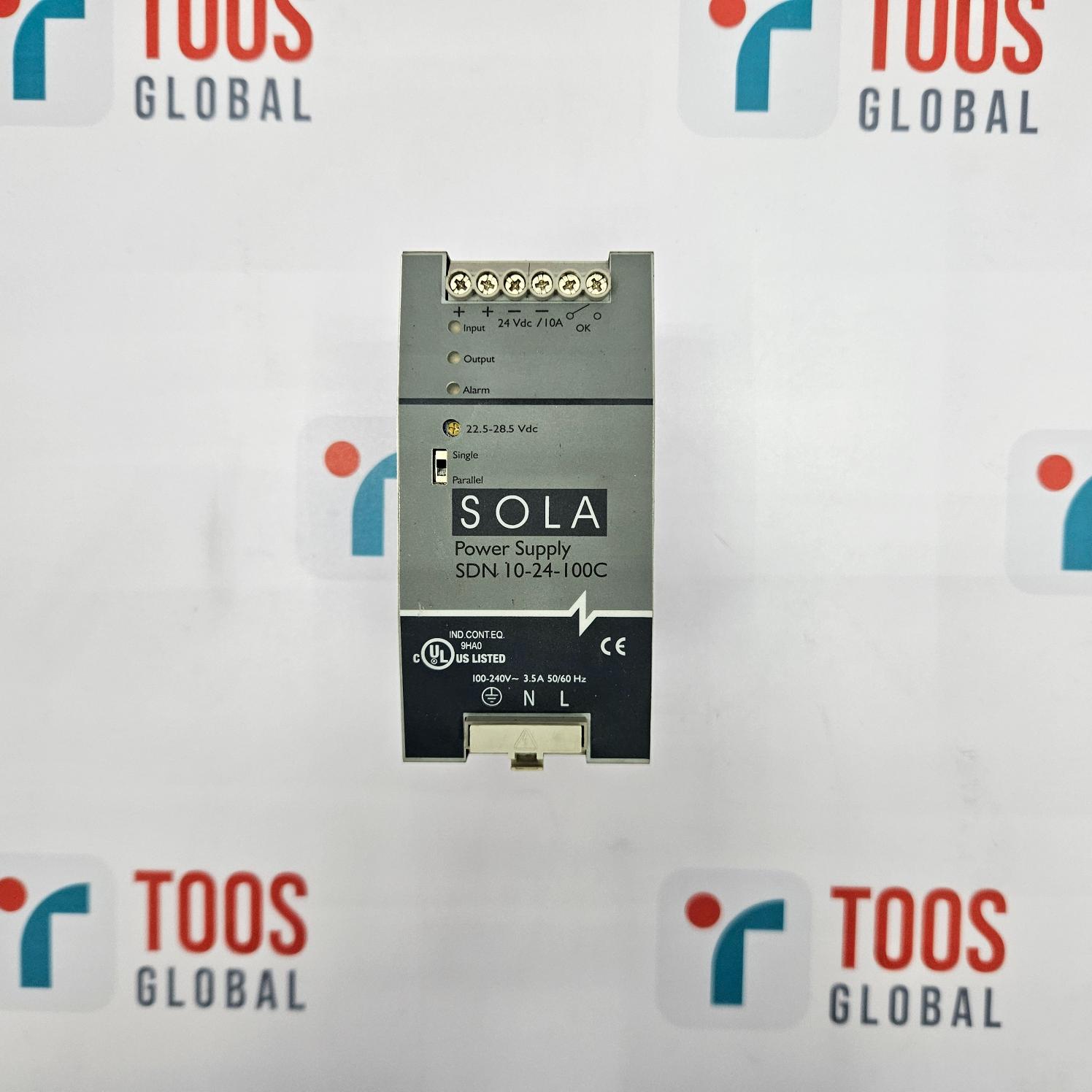 SOLA power supply module on a TOOS GLOBAL branded background