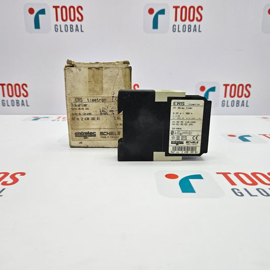 Electronic component with a label on a TOOS GLOBAL branded background